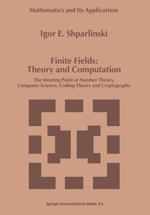 Produktbild: Finite Fields: Theory and Computation