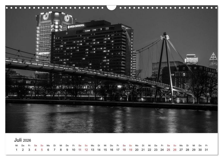 Produktbild: Frankfurt am Main bei Tag und Nacht (Wandkalender 2026 DIN A3 quer), CALVENDO Monatskalender