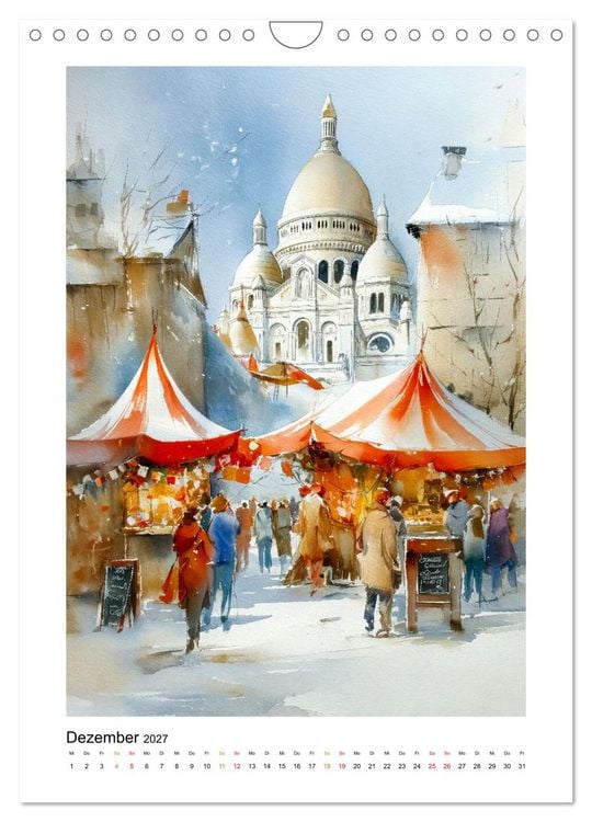 Produktbild: Paris Tr&auml;ume (Wandkalender 2027 DIN A4 hoch), CALVENDO Monatskalender