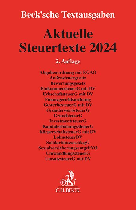 Produktbild: Aktuelle Steuertexte 2024
