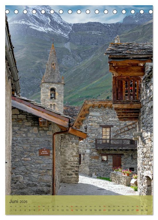 Produktbild: Sch&ouml;ne D&ouml;rfer in der Region Rh&ocirc;ne-Alpes (Tischkalender 2026 DIN A5 hoch), CALVENDO Monatskalender