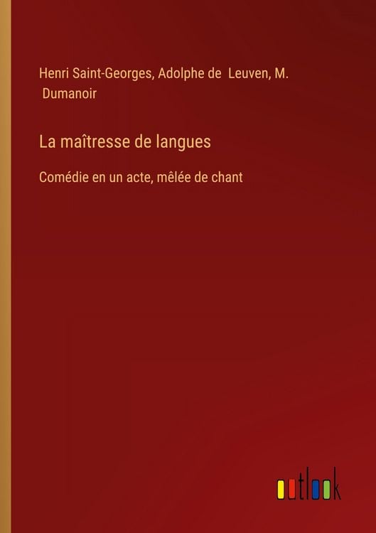 Produktbild: La ma&icirc;tresse de langues
