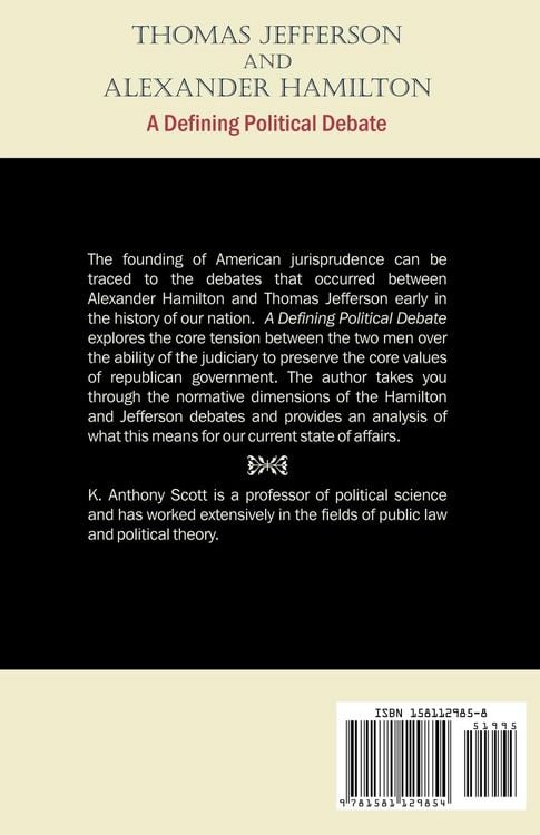 Produktbild: Thomas Jefferson and Alexander Hamilton