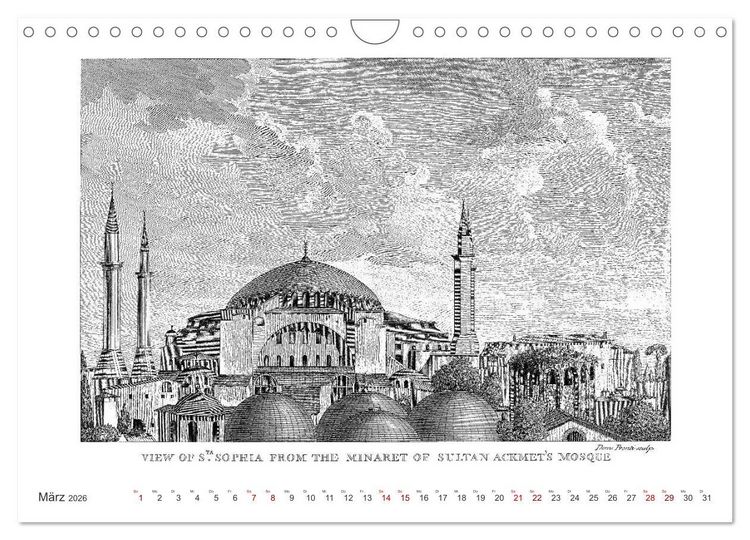 Produktbild: Istanbul - Hauptstadt des osmanischen Reiches seit 1453 (Wandkalender 2026 DIN A4 quer), CALVENDO Monatskalender