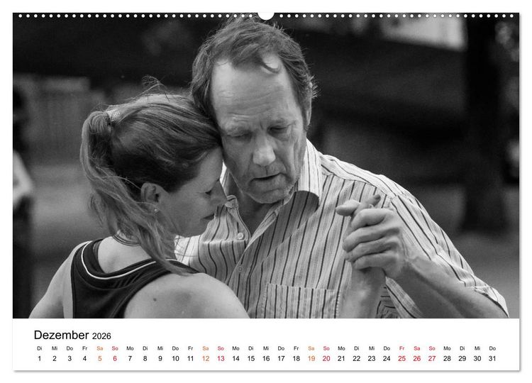 Produktbild: Tango Argentino - Paare beim Tanz auf &ouml;ffentlichen Pl&auml;tzen (Wandkalender 2026 DIN A2 quer), CALVENDO Monatskalender
