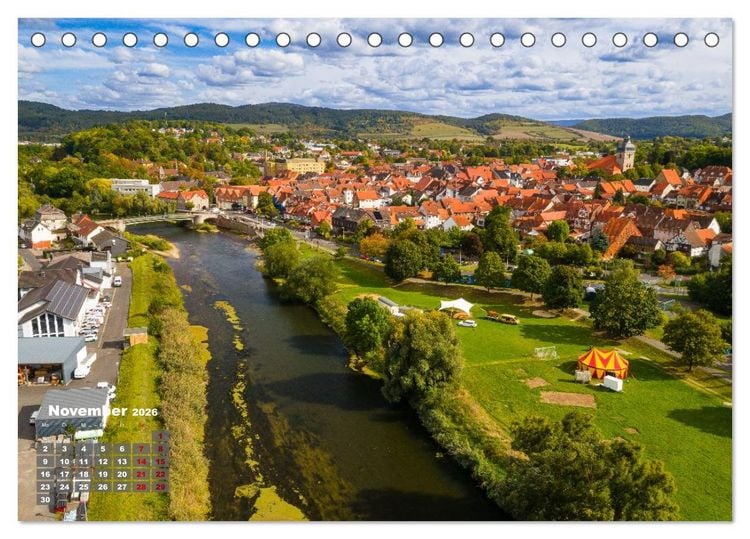 Produktbild: Die Werra in Hessen (Tischkalender 2026 DIN A5 quer), CALVENDO Monatskalender