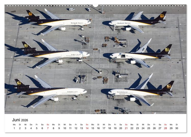 Produktbild: From Above - Die etwas andere Perspektive auf Flugzeuge (hochwertiger Premium Wandkalender 2026 DIN A2 quer), Kunstdruck in Hochglanz