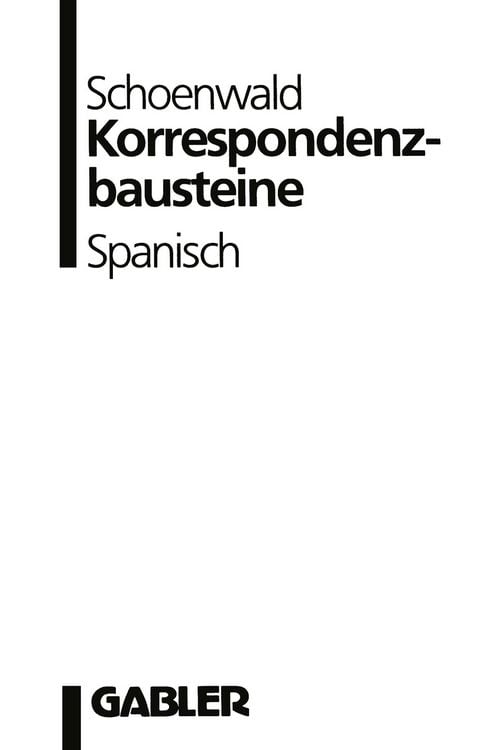 Produktbild: Korrespondenzbausteine Spanisch