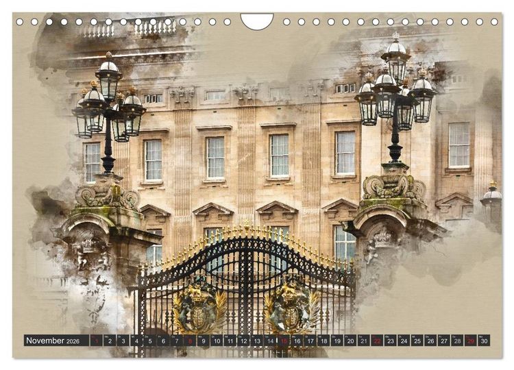 Produktbild: Traumhaftes London (Wandkalender 2026 DIN A4 quer), CALVENDO Monatskalender