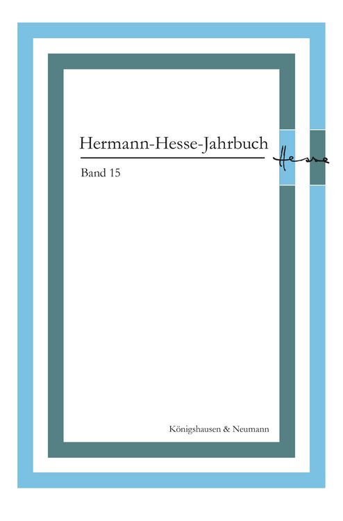 Produktbild: Hermann-Hesse-Jahrbuch, Band 15