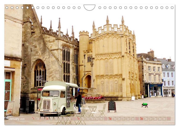 Produktbild: Picturesque Cotswolds (Wall Calendar 2026 DIN A4 landscape), CALVENDO 12 Month Wall Calendar