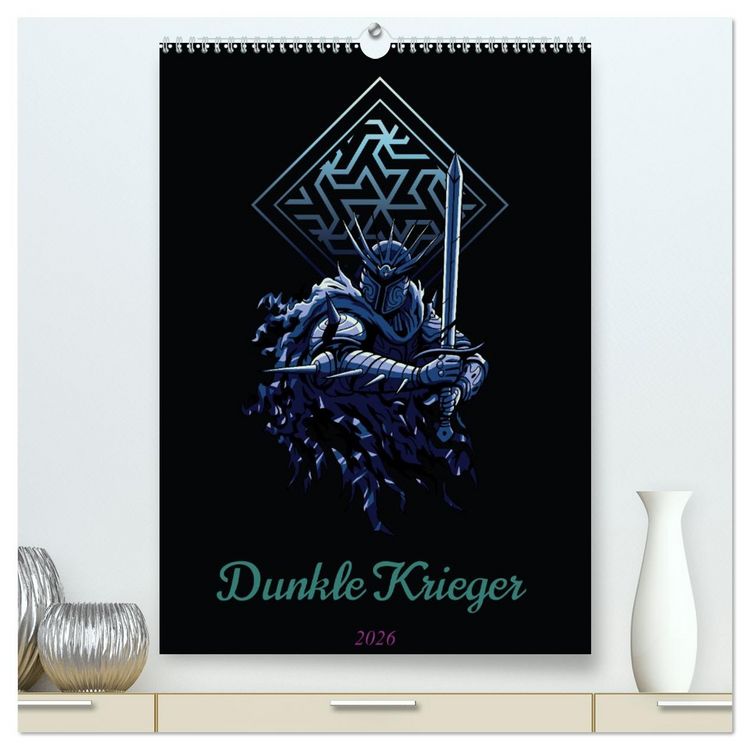 Produktbild: Dunkle Krieger (hochwertiger Premium Wandkalender 2026 DIN A2 hoch), Kunstdruck in Hochglanz