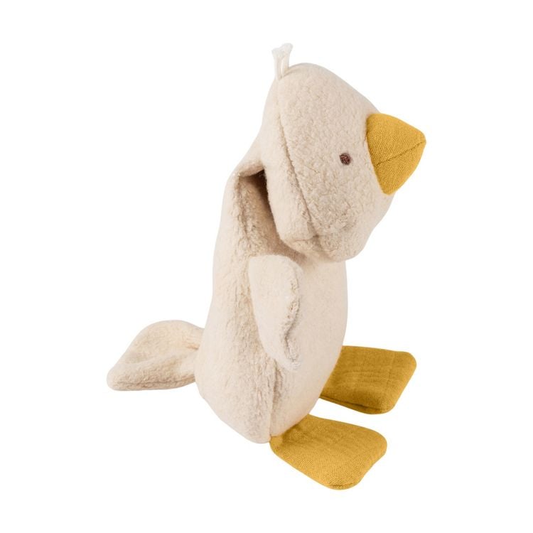 Produktbild: Sigikid 31259 - Knister-Greifling Ente mit Quietsche, 15 cm, Musselin/Teddystoff, sigibaby