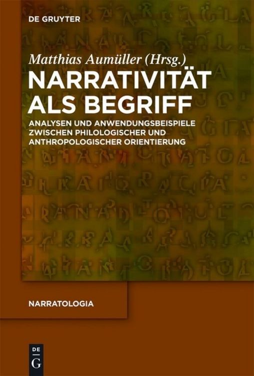 Produktbild: Narrativit&auml;t als Begriff