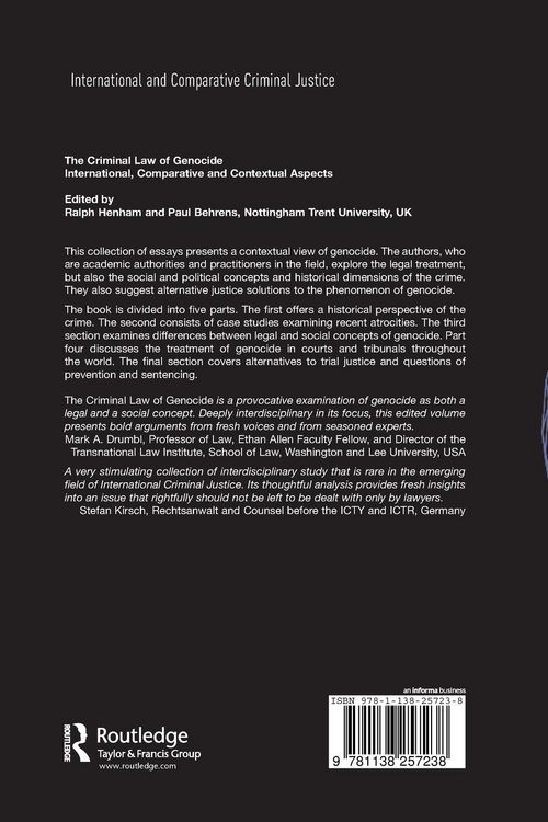 Produktbild: The Criminal Law of Genocide