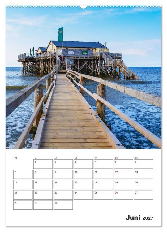 Produktbild: Sankt Peter-Ording Sonne, Strand und Meer (hochwertiger Premium Wandkalender 2027 DIN A2 hoch), Kunstdruck in Hochglanz