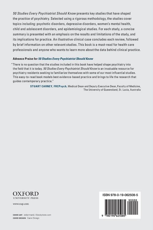 Produktbild: 50 Studies Every Psychiatrist Should Know
