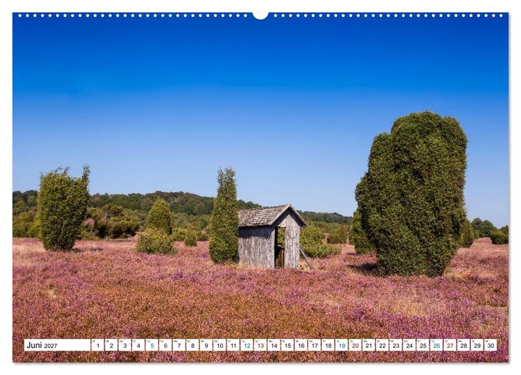 Produktbild: L&uuml;neburger Heide &ndash; Im Wandel der Jahreszeiten (hochwertiger Premium Wandkalender 2027 DIN A2 quer), Kunstdruck in Hochglanz