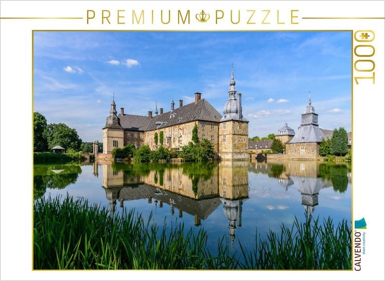 Produktbild: CALVENDO Puzzle Wasserschloss Lembeck, Recklinghausen | 1000 Teile Lege-Gr&ouml;&szlig;e 64x48cm Foto-Puzzle f&uuml;r gl&uuml;ckliche Stunden