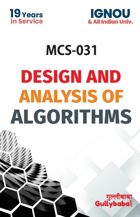 Produktbild: MCS-031 Design And Analysis Of Algorithm