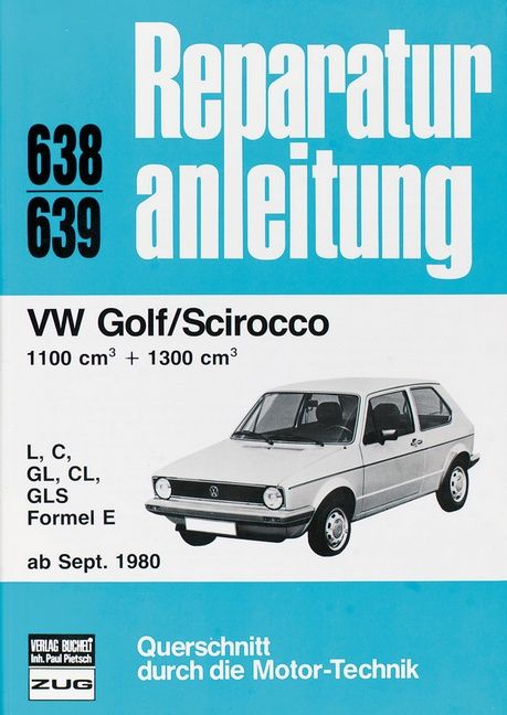 Produktbild: VW Golf / Scirocco LL / S / GL / GLS / Formel E