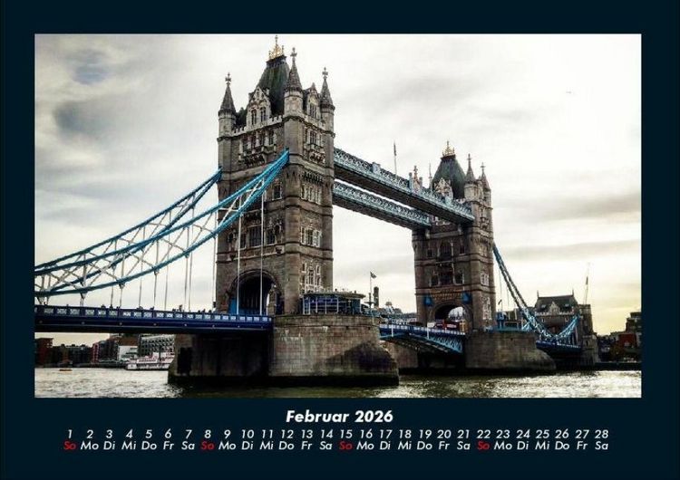 Produktbild: London 2026 Fotokalender DIN A4
