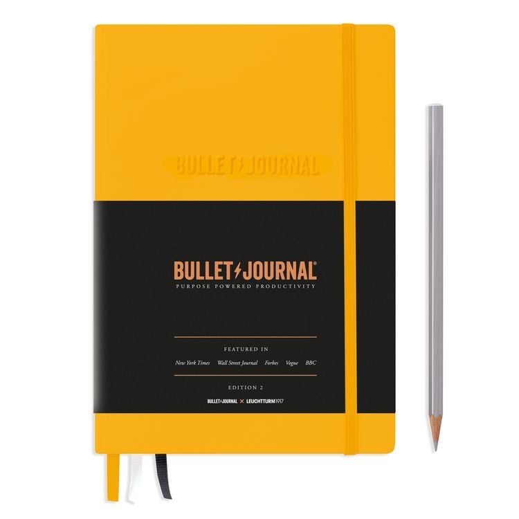 Produktbild: LEUCHTTURM1917 Bullet Journal Edition 2, Medium (A5), Hardcover, 206 nummerierte Seiten, Yellow24, dotted