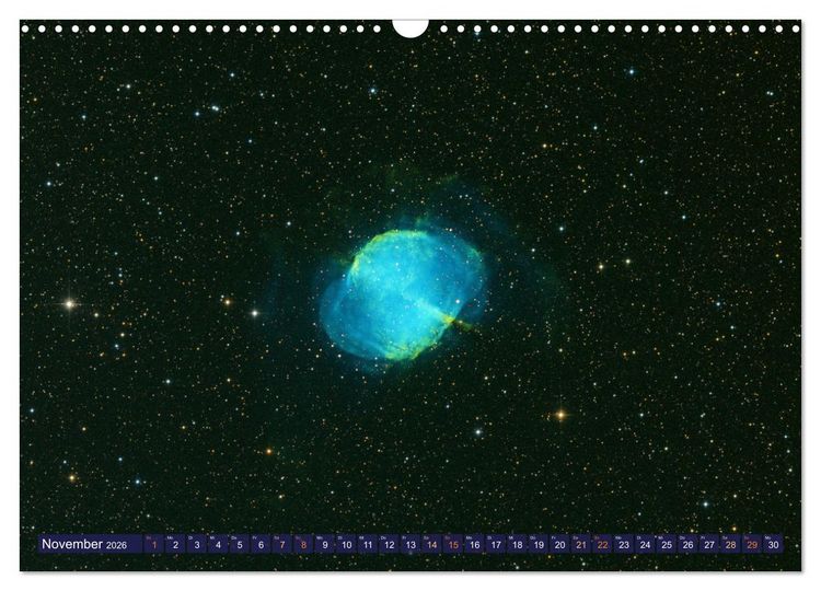Produktbild: Galaxien, Sterne und Nebel: Leuchten aus dem All (Wandkalender 2026 DIN A3 quer), CALVENDO Monatskalender