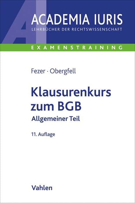 Bild vom Artikel Klausurenkurs zum BGB vom Autor Karl-Heinz Fezer