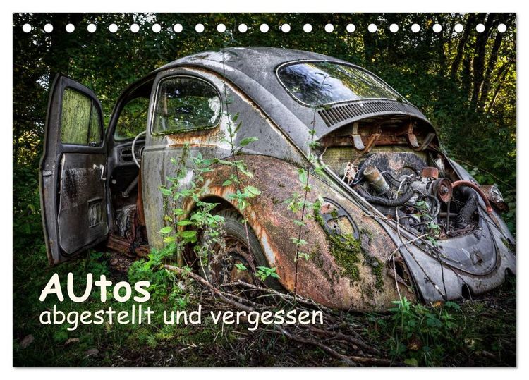 Produktbild: Autos, abgestellt und vergessen (Tischkalender 2026 DIN A5 quer), CALVENDO Monatskalender