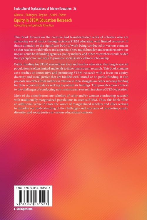 Produktbild: Equity in STEM Education Research