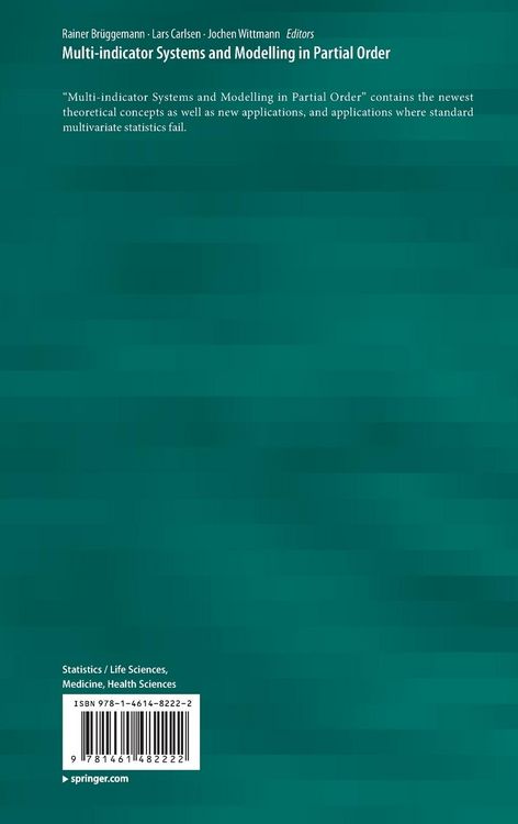 Produktbild: Multi-indicator Systems and Modelling in Partial Order
