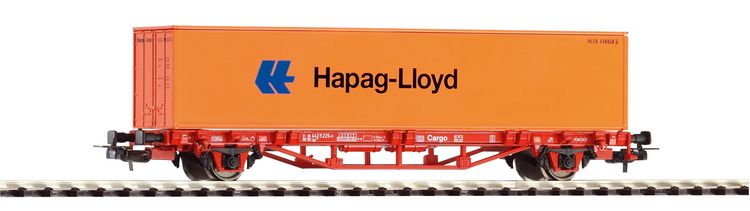 Produktbild: Piko H0 57700 Tragwagen DC Hapag Lloyd der DB Cargo