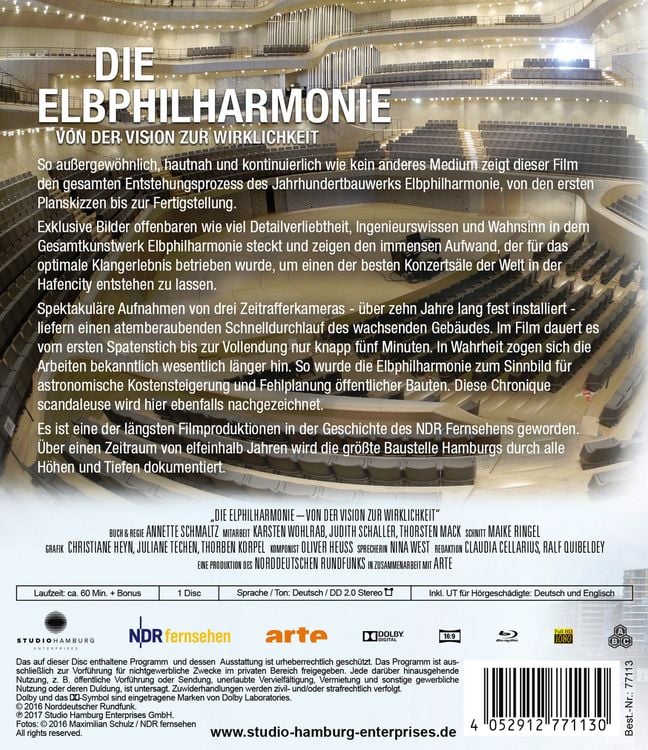Produktbild: Die Elbphilharmonie - Von der Vision zur Wirklichkeit