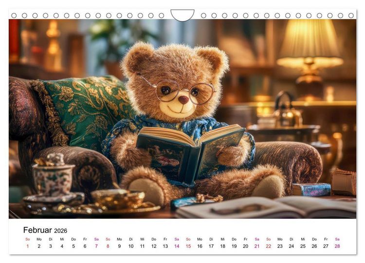 Produktbild: Teddys Welt - B&auml;renstark durchs Jahr (Wandkalender 2026 DIN A4 quer), CALVENDO Monatskalender