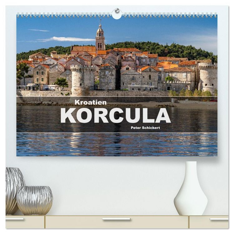Produktbild: Kroatien - Korcula (hochwertiger Premium Wandkalender 2026 DIN A2 quer), Kunstdruck in Hochglanz
