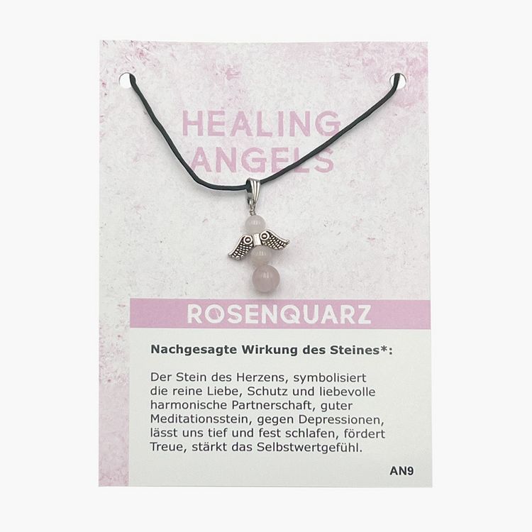 Produktbild: Rosenquarz Minicard Healing Angels