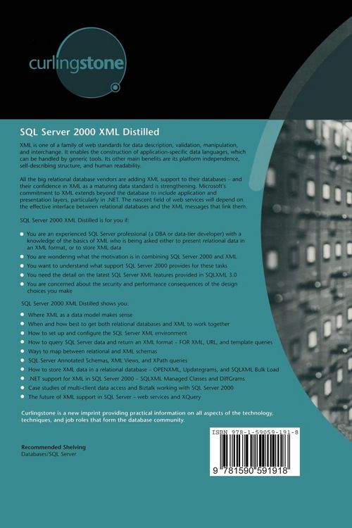 Produktbild: SQL Server 2000 XML Distilled
