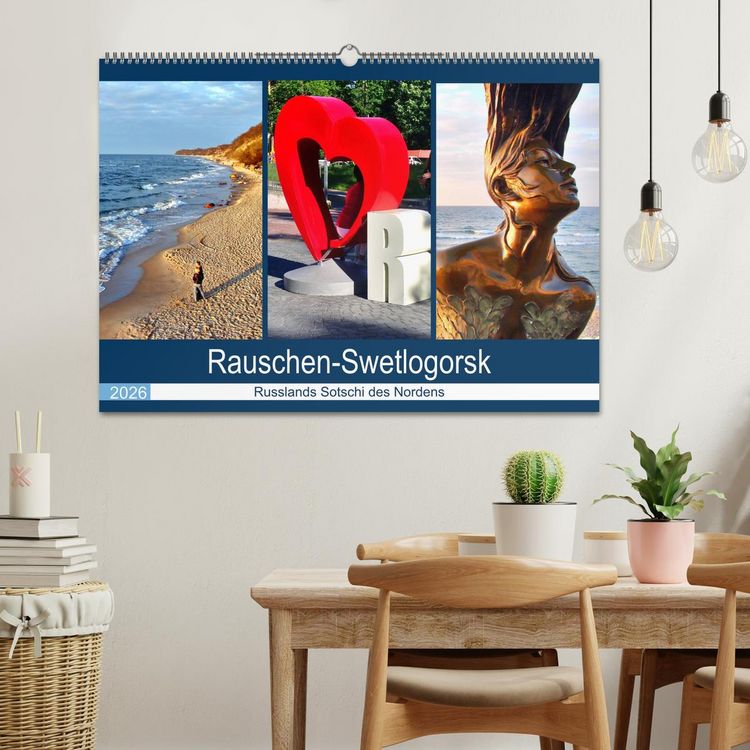 Produktbild: Rauschen-Swetlogorsk - Russlands Sotschi des Nordens (Wandkalender 2026 DIN A2 quer), CALVENDO Monatskalender