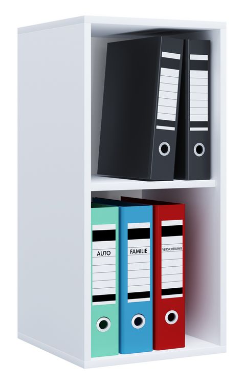 Produktbild: Holz B&uuml;ro Regal B&uuml;cher Ordner Aktenregal Lona l 2f