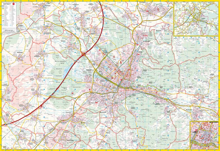 Produktbild: Falk Stadtplan Extra Freiburg 1:17.500