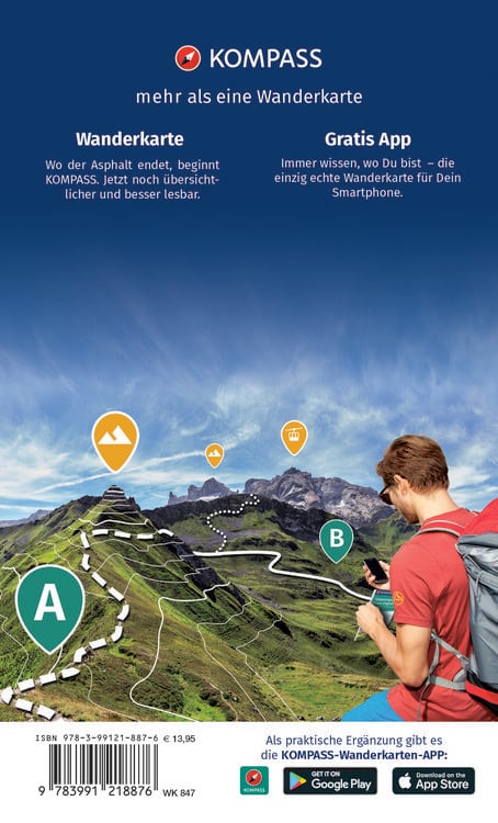 Produktbild: KOMPASS Wanderkarten-Set 847 Westerwald, Siegen, Naturpark Lahn-Dill-Bergland (2 Karten) 1:50.000