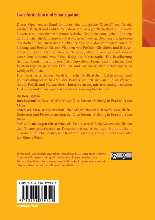 Produktbild: Transformation und Emanzipation