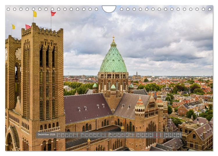 Produktbild: Nordholland von oben (Wandkalender 2026 DIN A4 quer), CALVENDO Monatskalender