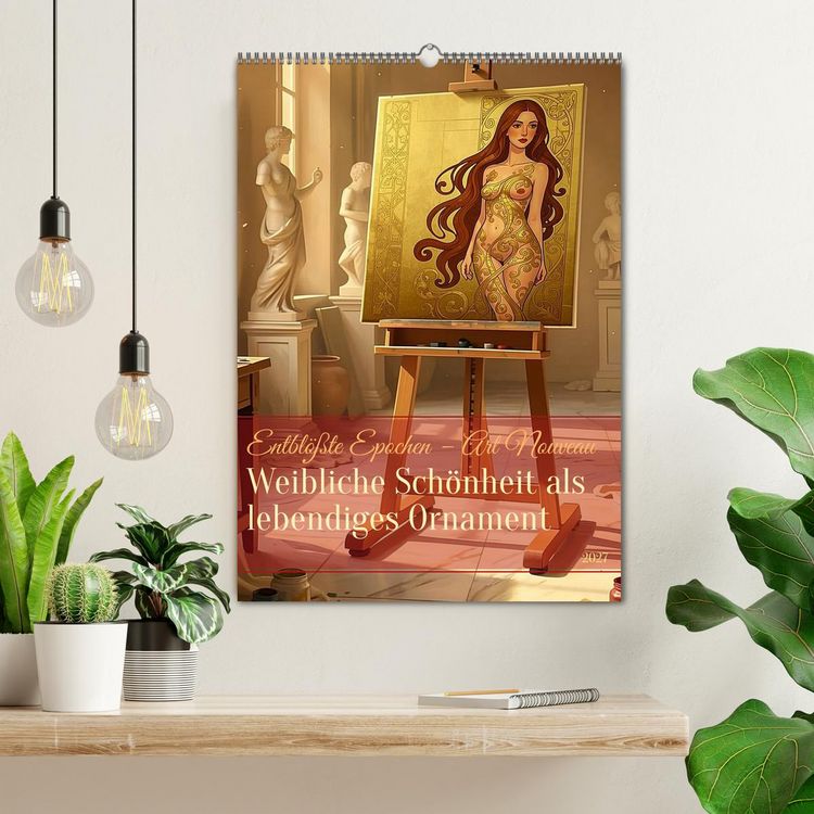 Produktbild: Entbl&ouml;&szlig;te Epochen &ndash; Art Nouveau (Wandkalender 2027 DIN A2 hoch), CALVENDO Monatskalender