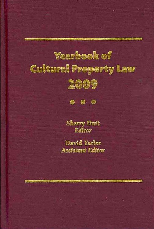Produktbild: Yearbook of Cultural Property Law 2009