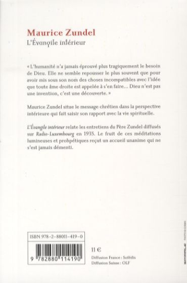 Produktbild: L'Evangile int&eacute;rieur