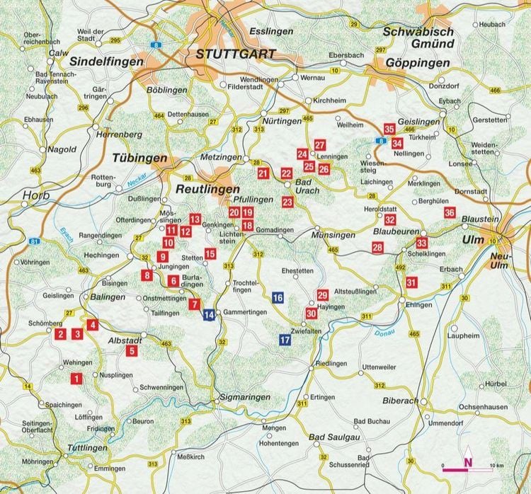 Produktbild: Vergessene Pfade Schw&auml;bische Alb