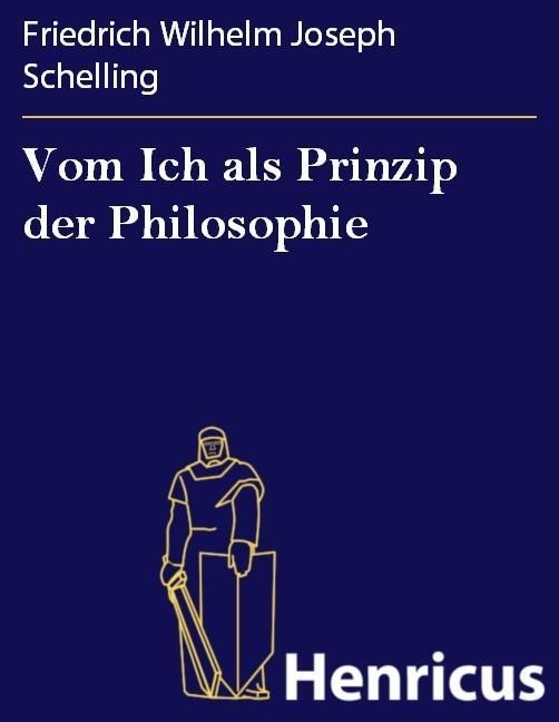 Produktbild: Vom Ich als Prinzip der Philosophie