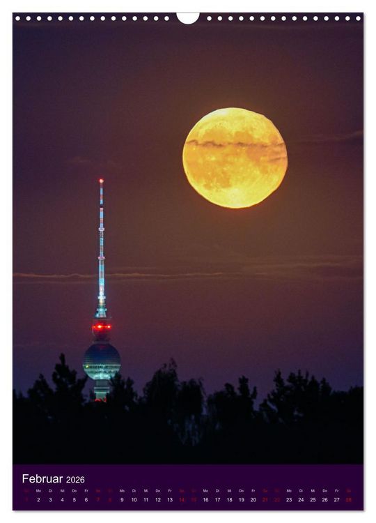 Produktbild: Berliner Fernsehturm - Magische Momente (Wandkalender 2026 DIN A3 hoch), CALVENDO Monatskalender